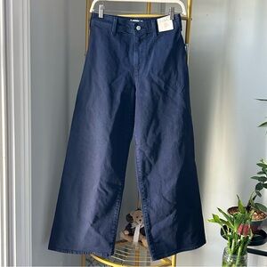 Universal Thread Women’s high rise Sailor Wide Leg jeans in navy blue size 4 NWT